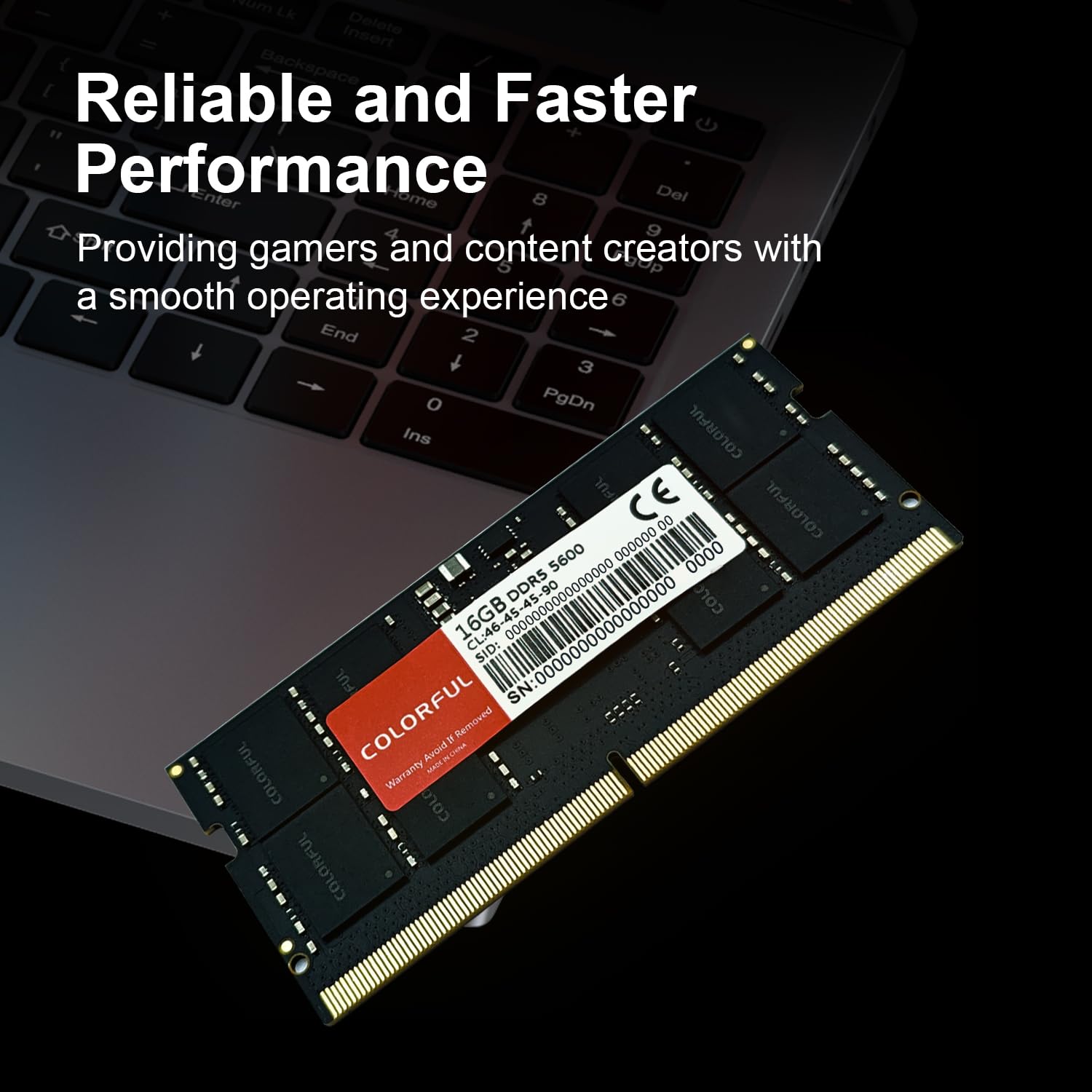 DDR5 SODIMM 32GB(16GBx2) 5600MHz,1.1V LowVoltage,32GB DDR5 SODIMM